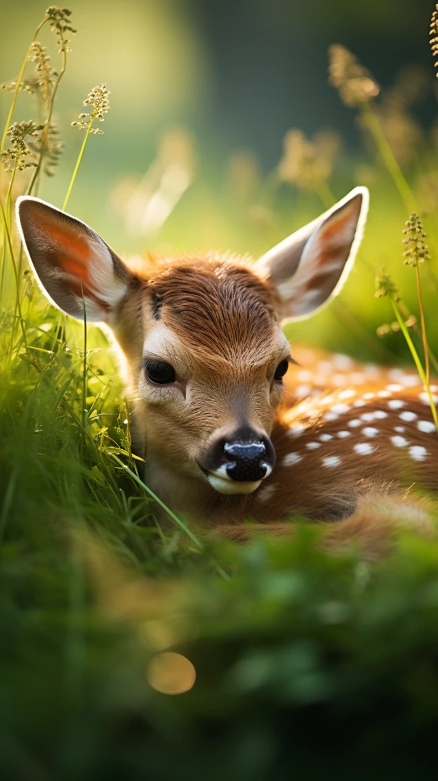 Sleeping Fawn Photorealism: Midjourney v5.2 v6.1 v7.0 - v5.2 - Image 3