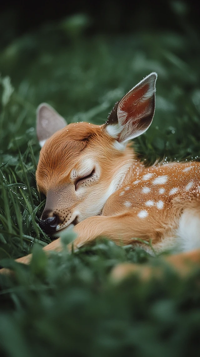 Sleeping Fawn Photorealism: Midjourney v5.2 v6.1 v7.0 - v6.1 - Image 2