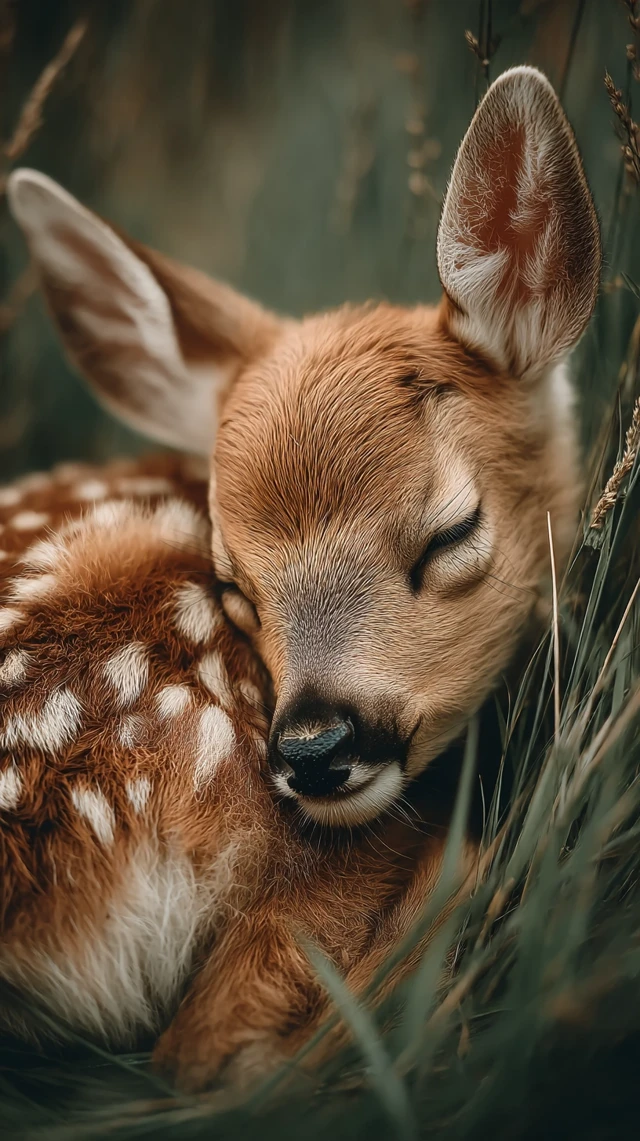 Sleeping Fawn Photorealism: Midjourney v5.2 v6.1 v7.0 - v7.0 - Image 3