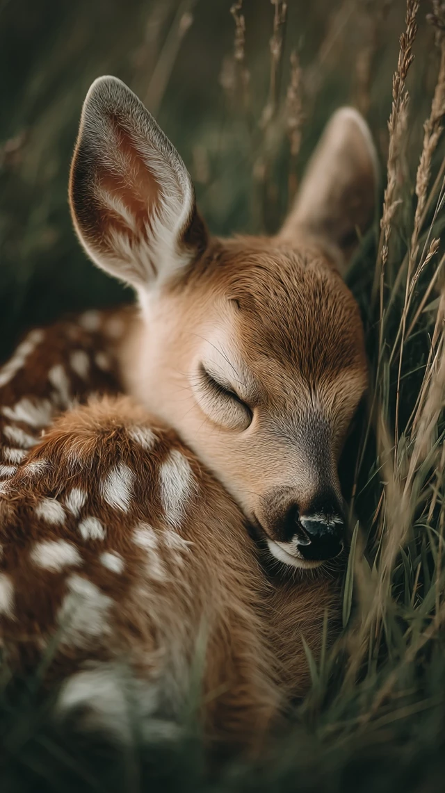 Sleeping Fawn Photorealism: Midjourney v5.2 v6.1 v7.0 - v7.0 - Image 4