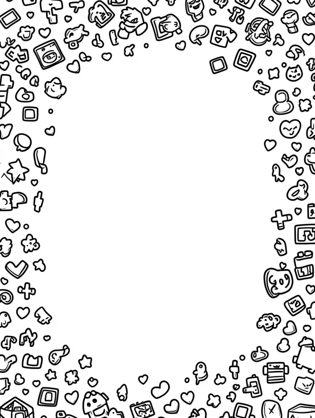 Pixel Art Game Icon Coloring Pages: Midjourney v7 Best? - v6.1 - Image 3