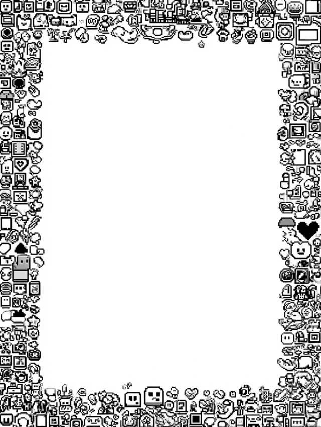 Pixel Art Game Icon Coloring Pages: Midjourney v7 Best? - v7.0 - Image 4