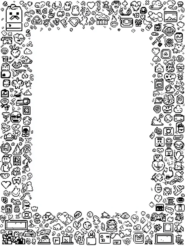 Pixel Art Game Icon Coloring Pages: Midjourney v7 Best? - v7.0 - Image 2