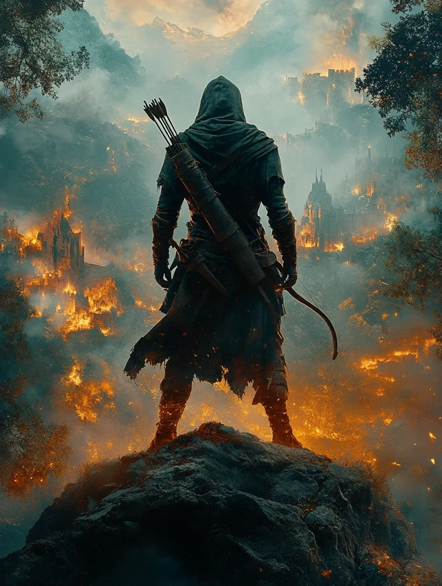 MidJourney v5-v7: Fantasy Ranger Character Art Evolution - v6.1 - Image 4