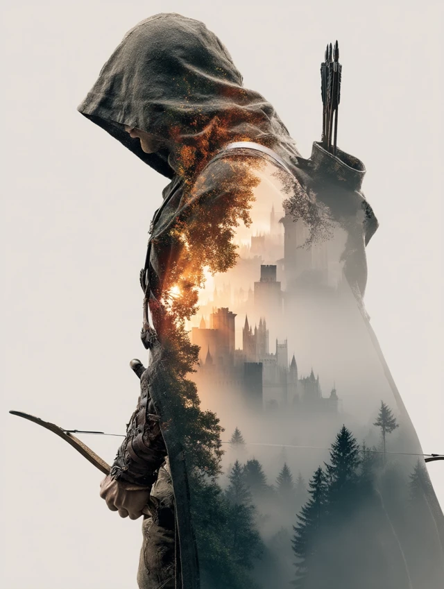 MidJourney v5-v7: Fantasy Ranger Character Art Evolution - v7.0 - Image 1