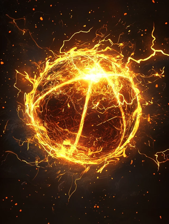 Magical Energy Basketball FX: Midjourney v5.2-v7.0 Guide - v6.1 - Image 1
