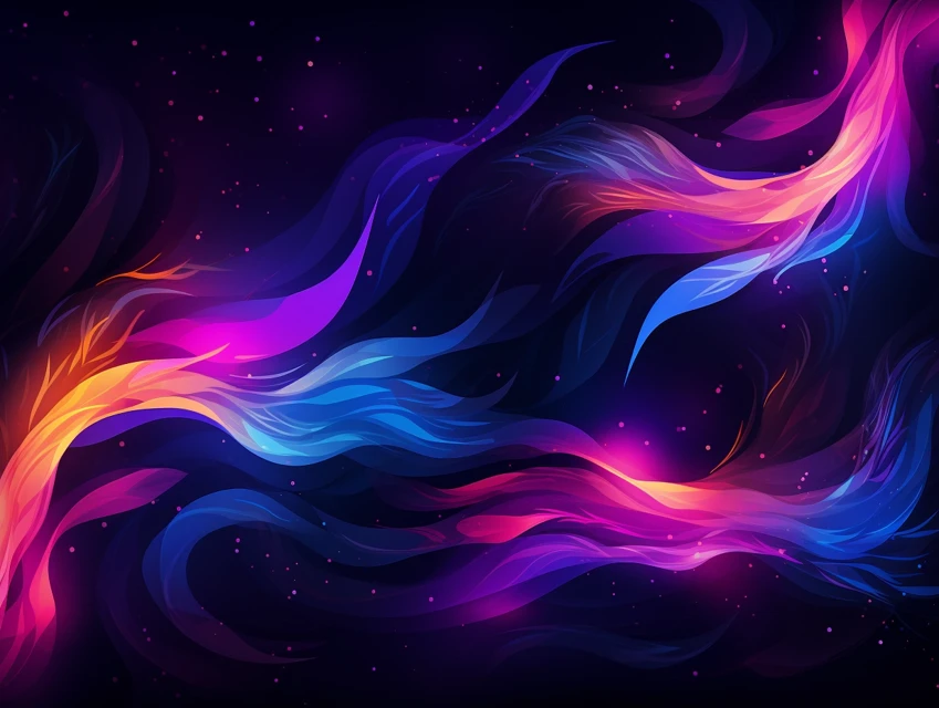 Midjourney: Dynamic Abstract Flame Illustrations Compared - v5.2 - Image 3