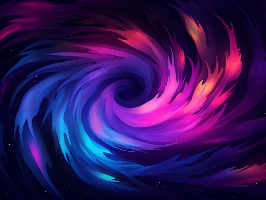 Midjourney: Dynamic Abstract Flame Illustrations Compared - v5.2 - Image 4