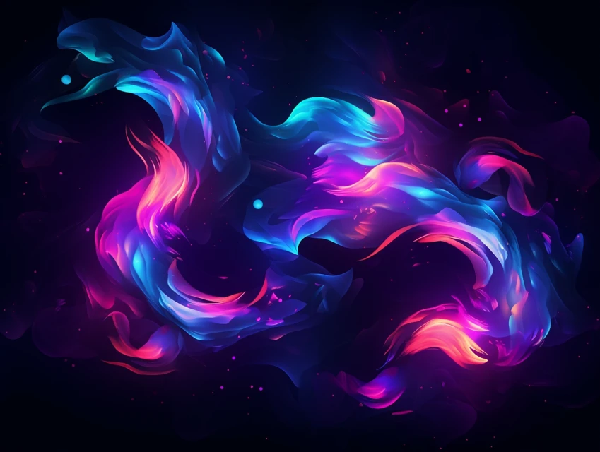 Midjourney: Dynamic Abstract Flame Illustrations Compared - v5.2 - Image 1