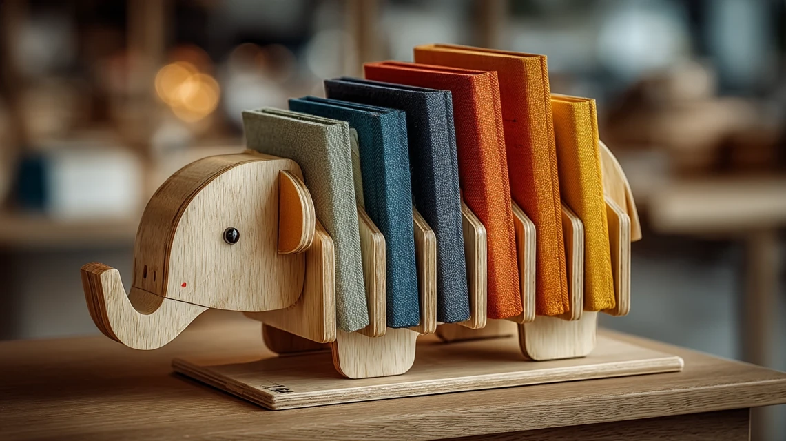 Best Kids Wooden Elephant Desk Bookshelf: Midjourney v5-v7 - v7.0 - Image 2