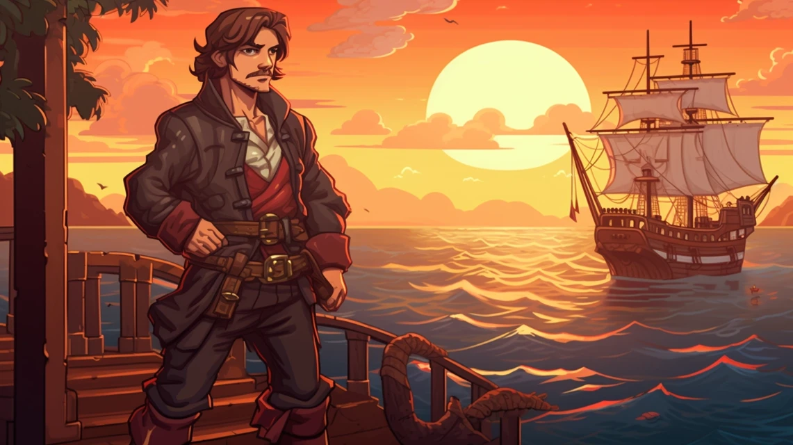 MJ 8-bit Pirate Pixel Art: v5.2 v6.1 v7.0 Compared - v5.2 - Image 2
