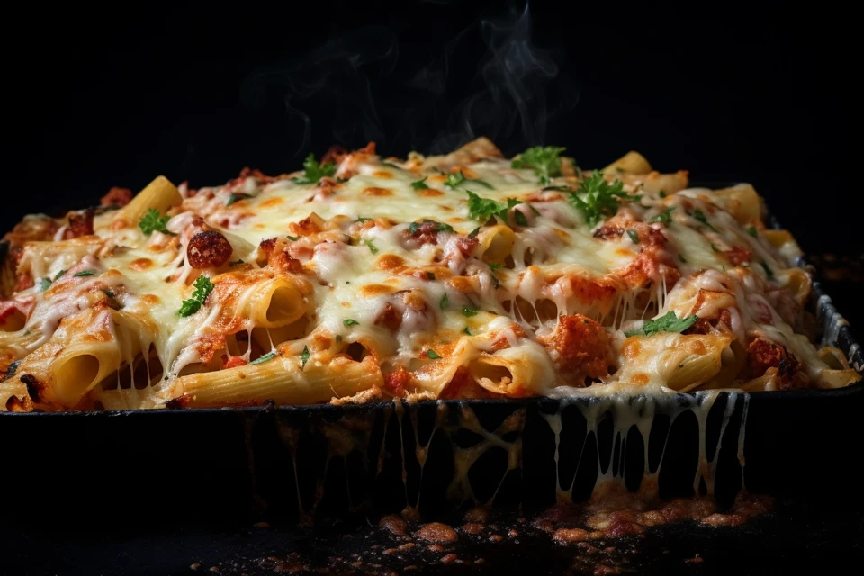 Gourmet Pasta Bake Photography: MJ v5.2 vs v6.1 vs v7.0 - v5.2 - Image 2