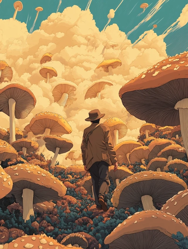 Comparing MidJourney’s Evolution in Ghibli Mushroom Worlds - v6.1 - Image 2