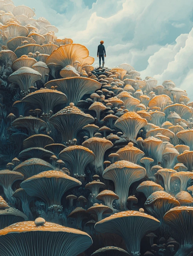 Comparing MidJourney’s Evolution in Ghibli Mushroom Worlds - v6.1 - Image 3