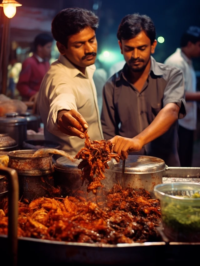 Midjourney’s Vibrant Lahore Street Food AI Art: v5-v7 - v5.2 - Image 3