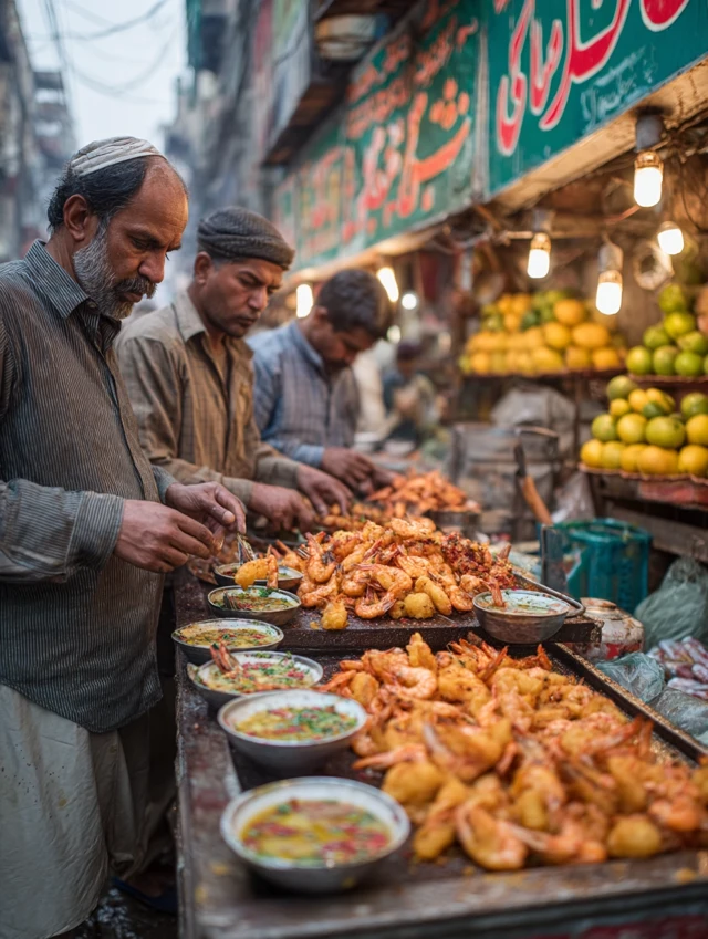 Midjourney’s Vibrant Lahore Street Food AI Art: v5-v7 - v7.0 - Image 2