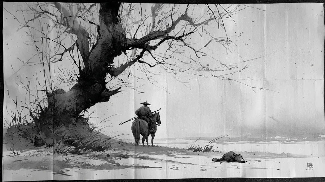 Midjourney Ink Wash Style: v5.2 vs v6.1 vs v7.0 - v7.0 - Image 3