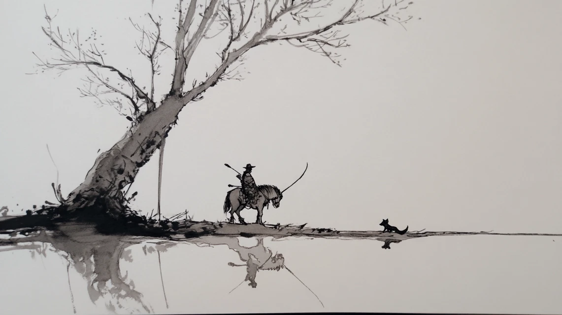 Midjourney Ink Wash Style: v5.2 vs v6.1 vs v7.0 - v7.0 - Image 2