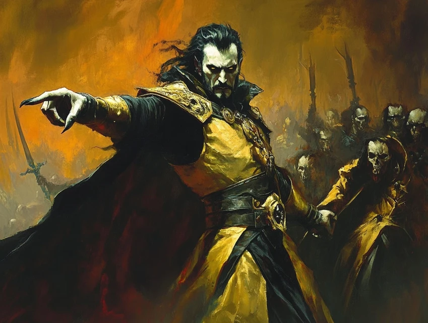 Midjourney’s Evolution: Fantasy Vampire Lord Art Comparison - v6.1 - Image 4