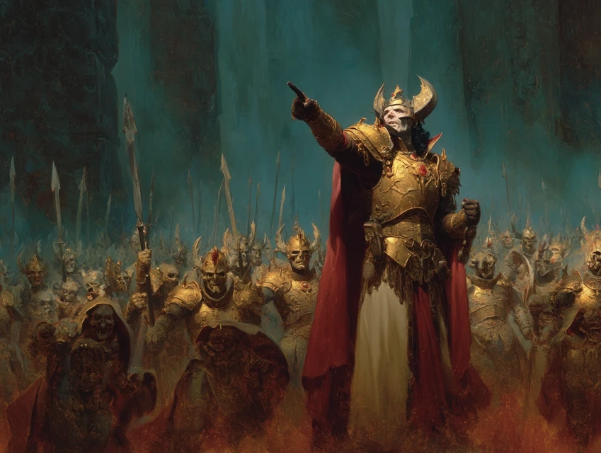 Midjourney’s Evolution: Fantasy Vampire Lord Art Comparison - v7.0 - Image 1