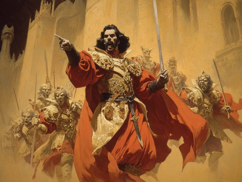 Midjourney’s Evolution: Fantasy Vampire Lord Art Comparison - v7.0 - Image 2