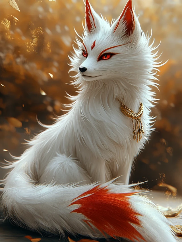 Japanese Nine-Tailed Fox Art: Midjourney v5.2 vs v6.1 vs v7.0 - v6.1 - Image 4