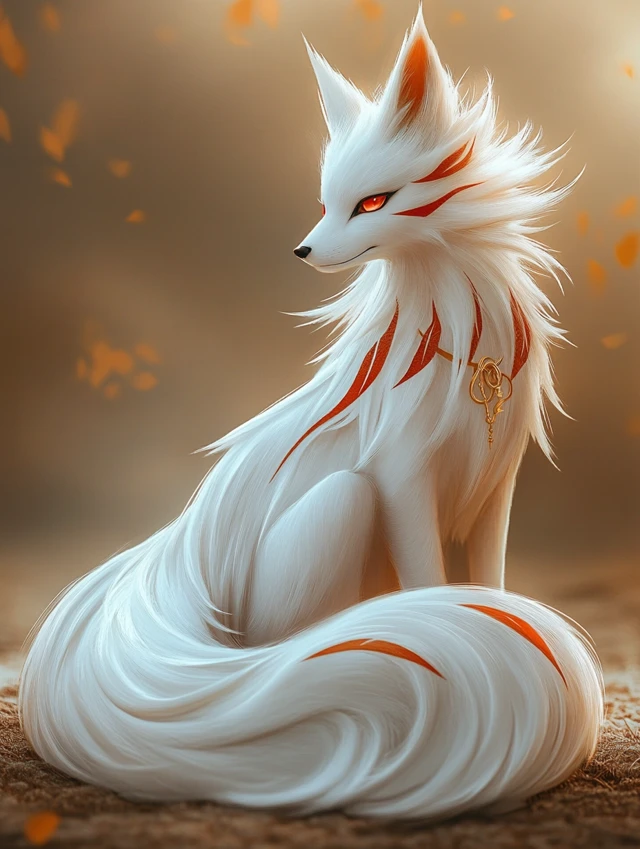 Japanese Nine-Tailed Fox Art: Midjourney v5.2 vs v6.1 vs v7.0 - v6.1 - Image 3