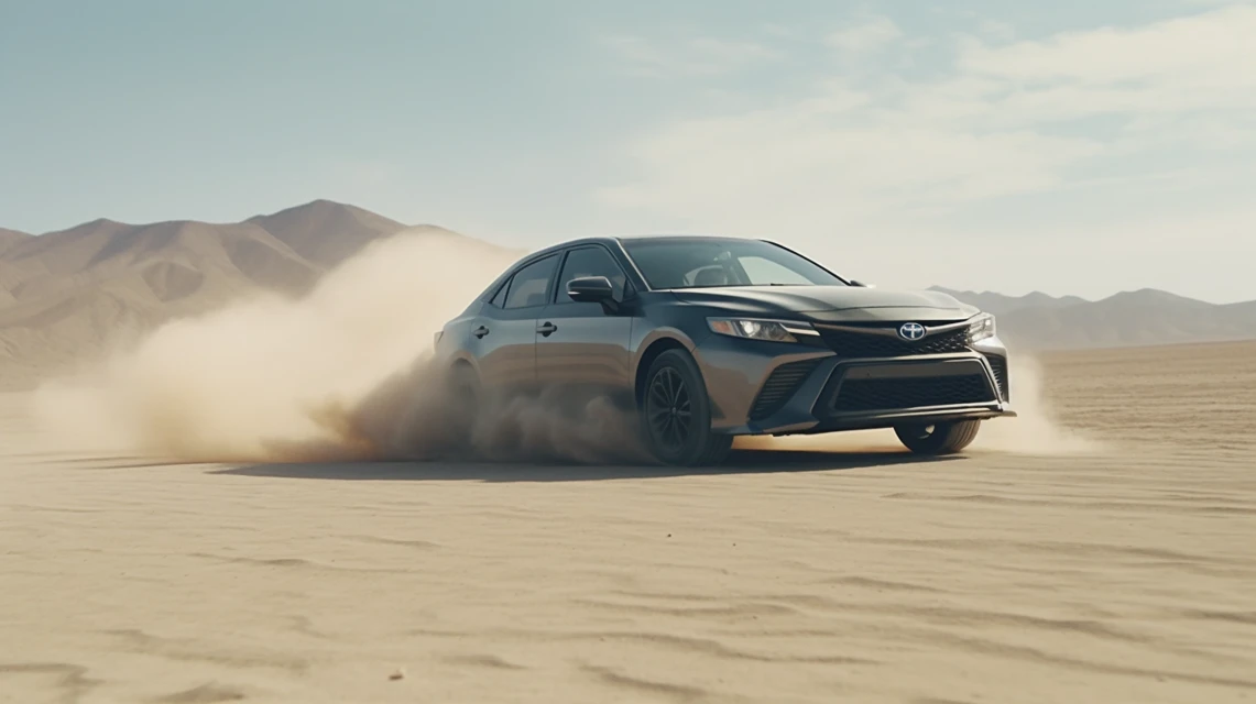 Cinematic Desert Car Photography AI: MJ v5.2-v7 Showdown - v5.2 - Image 2