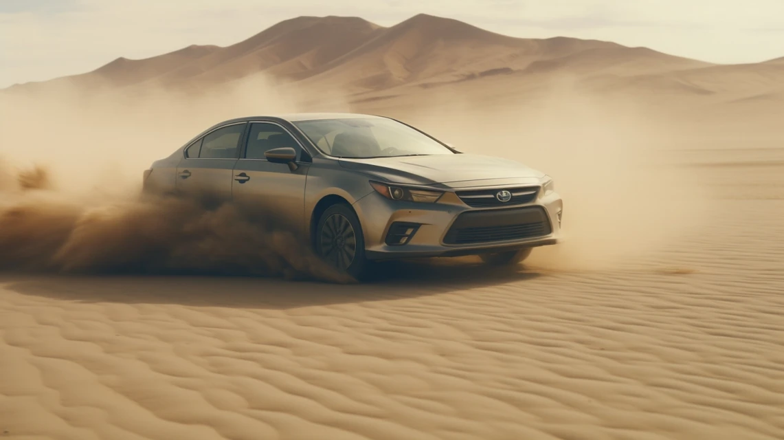 Cinematic Desert Car Photography AI: MJ v5.2-v7 Showdown - v5.2 - Image 3