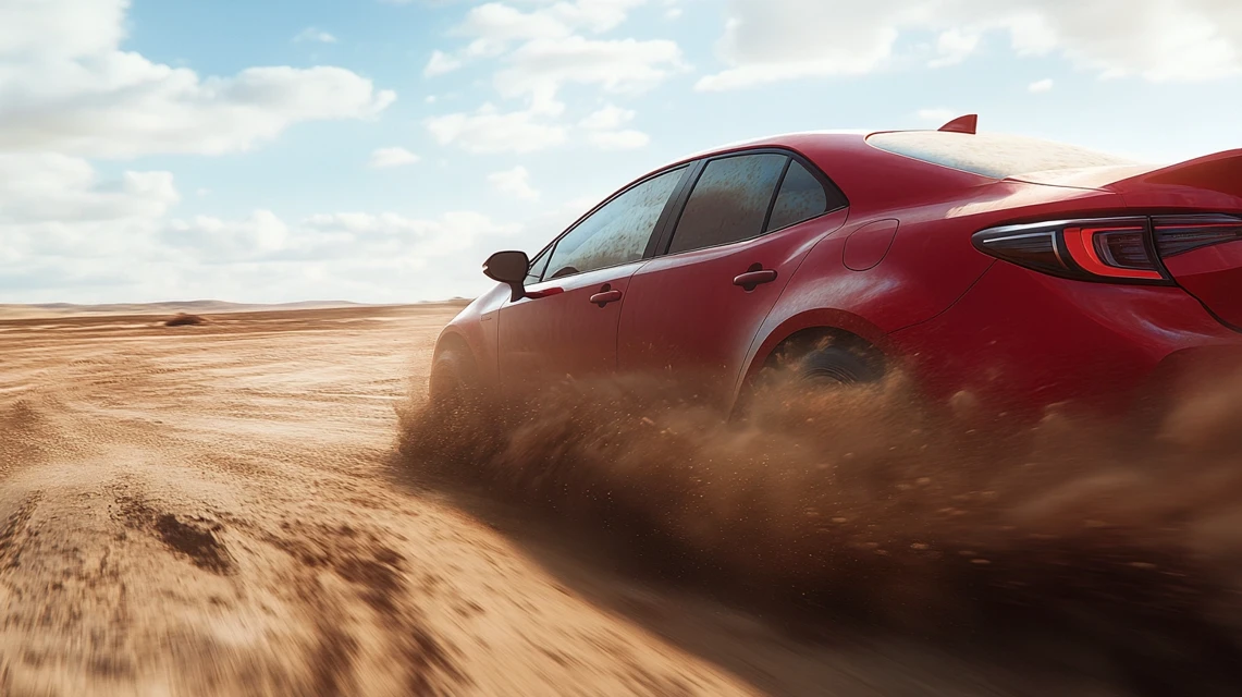 Cinematic Desert Car Photography AI: MJ v5.2-v7 Showdown - v6.1 - Image 2