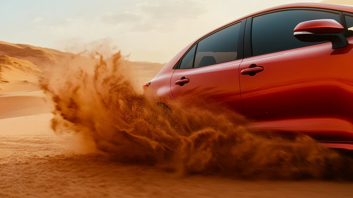 Cinematic Desert Car Photography AI: MJ v5.2-v7 Showdown - v6.1 - Image 3