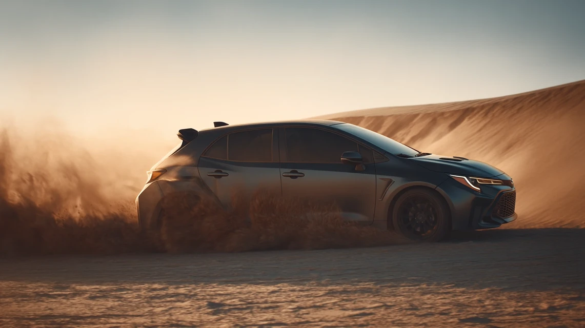 Cinematic Desert Car Photography AI: MJ v5.2-v7 Showdown - v7.0 - Image 3