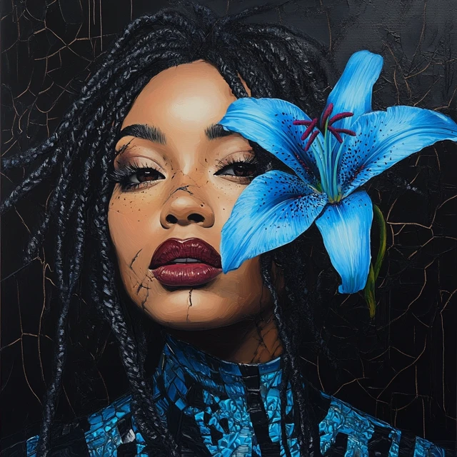 Midjourney v5.2 to v7.0: Afrofuturistic Portrait Evolution - v6.1 - Image 2