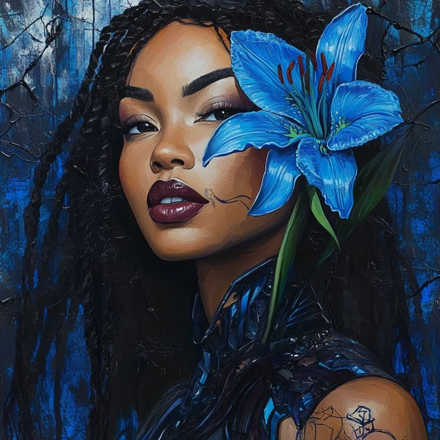 Midjourney v5.2 to v7.0: Afrofuturistic Portrait Evolution - v6.1 - Image 3