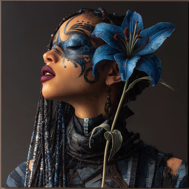 Midjourney v5.2 to v7.0: Afrofuturistic Portrait Evolution - v7.0 - Image 4