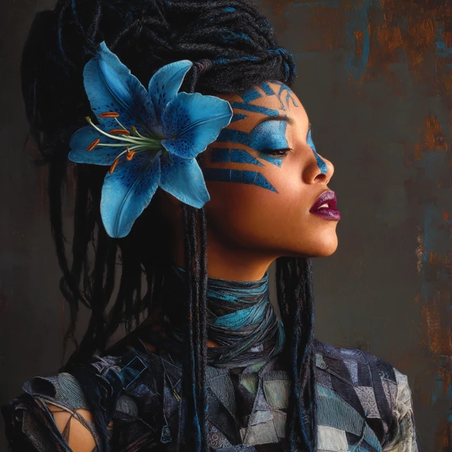 Midjourney v5.2 to v7.0: Afrofuturistic Portrait Evolution - v7.0 - Image 2