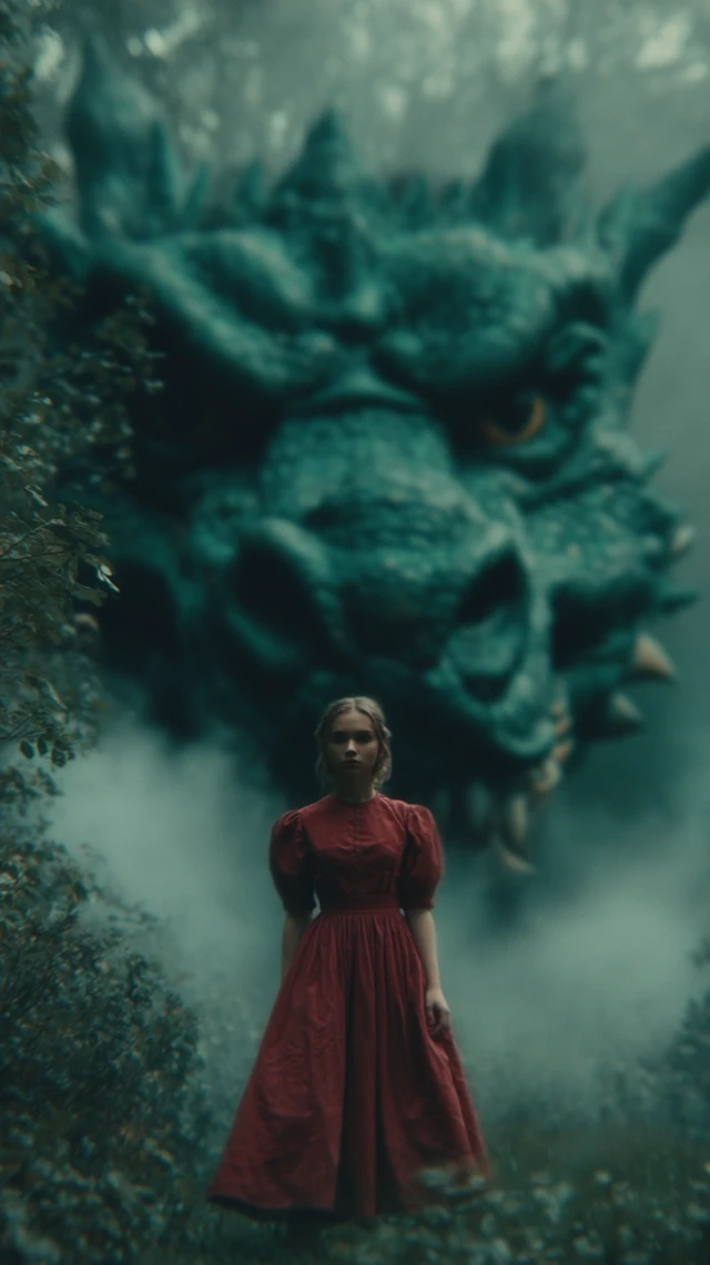 MidJourney v7 Dragon Fantasy Photography: Girl Meets Beast - v7.0 - Image 3