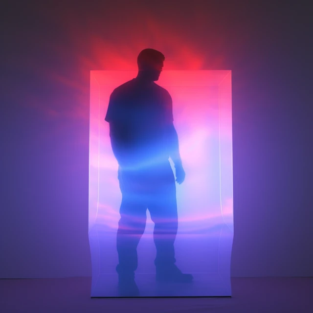 Midjourney Abstract Glowing Figure: v5.2-v7.0 Compared - v5.2 - Image 2