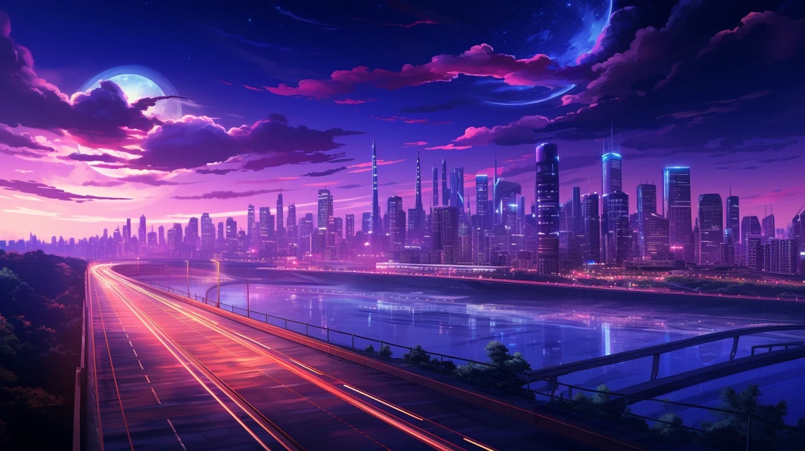 Vibrant Tokyo Nightscape AI Art: Midjourney v5.2-v7.0 Guide - v5.2 - Image 2