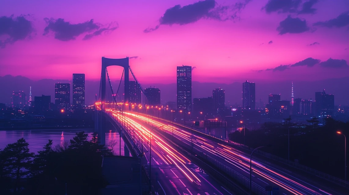 Vibrant Tokyo Nightscape AI Art: Midjourney v5.2-v7.0 Guide - v6.1 - Image 4