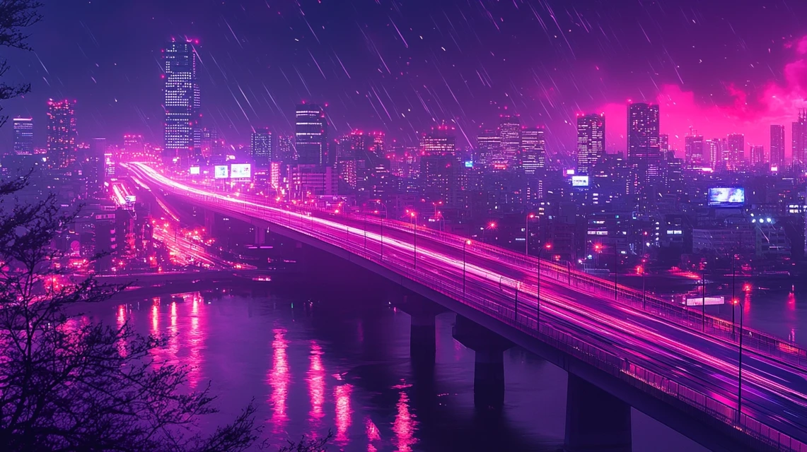 Vibrant Tokyo Nightscape AI Art: Midjourney v5.2-v7.0 Guide - v6.1 - Image 2
