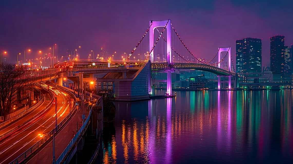 Vibrant Tokyo Nightscape AI Art: Midjourney v5.2-v7.0 Guide - v7.0 - Image 4