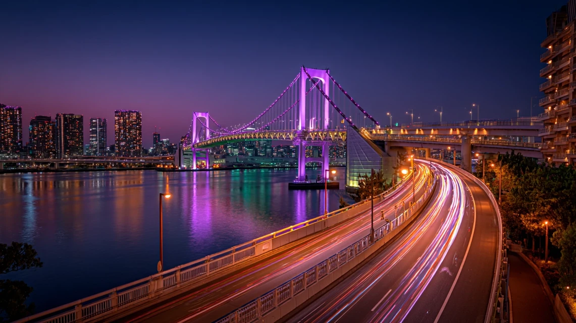 Vibrant Tokyo Nightscape AI Art: Midjourney v5.2-v7.0 Guide - v7.0 - Image 3