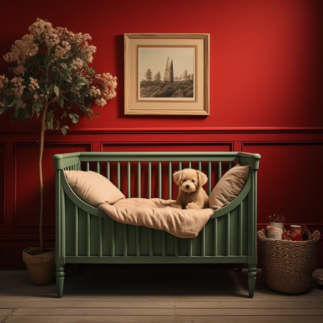 Shabby Chic Nursery AI Art: MidJourney Version Comparison - v5.2 - Image 3