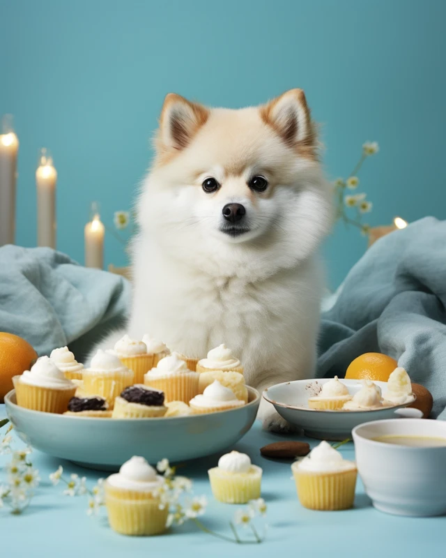 Pomeranian Food Photography: Midjourney v5.2 vs v6.1 vs v7.0 - v5.2 - Image 3