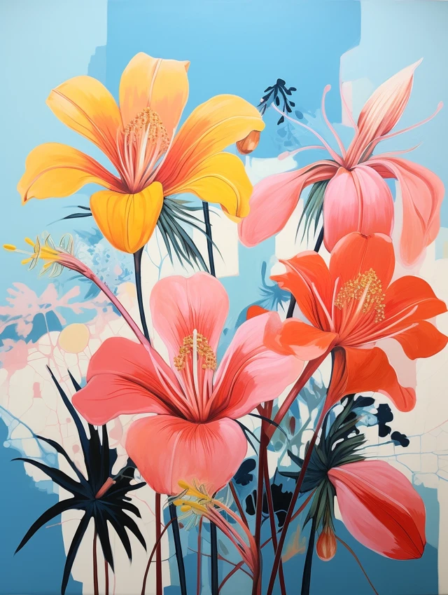 Midjourney: Minimalist Abstract Flower Art v5.2-v7.0 Guide - v5.2 - Image 2