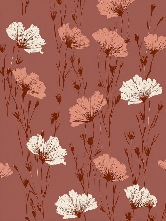 Midjourney: Minimalist Abstract Flower Art v5.2-v7.0 Guide - v7.0 - Image 2