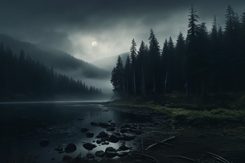 Midjourney: Cinematic Twilight Landscape AI Art Compared - v5.2 - Image 3
