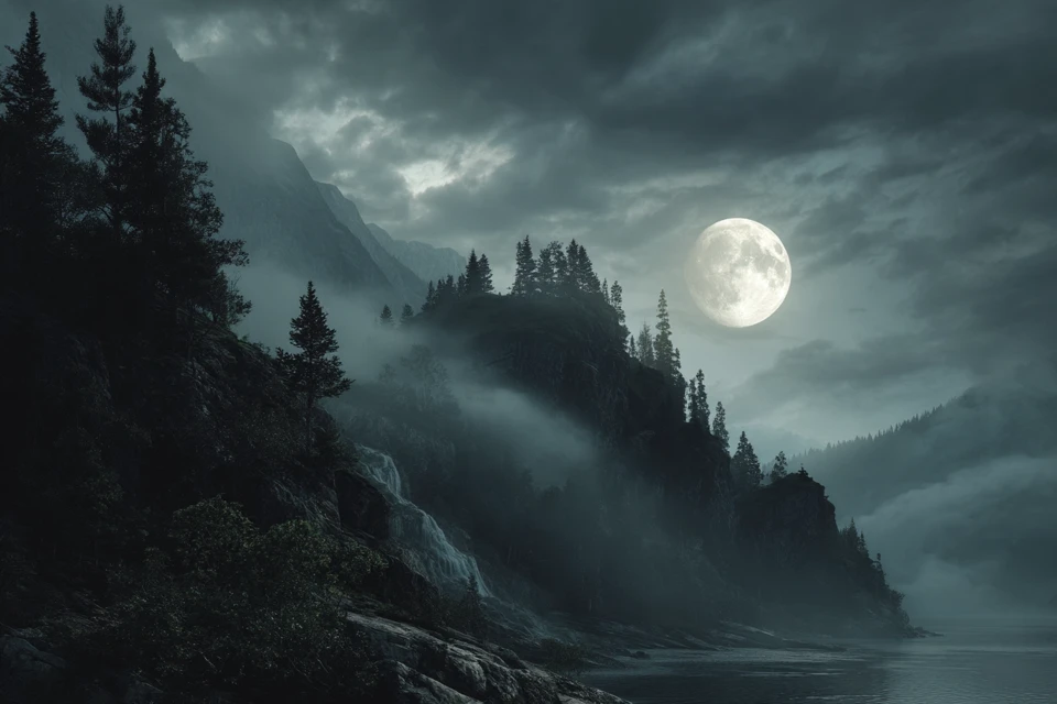 Midjourney: Cinematic Twilight Landscape AI Art Compared - v7.0 - Image 4