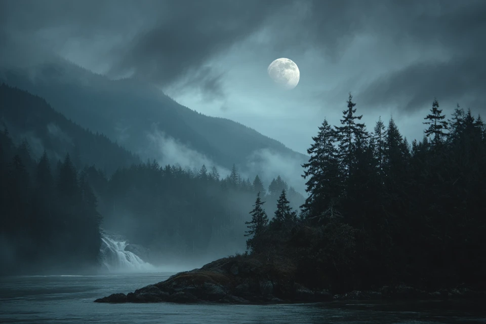 Midjourney: Cinematic Twilight Landscape AI Art Compared - v7.0 - Image 3